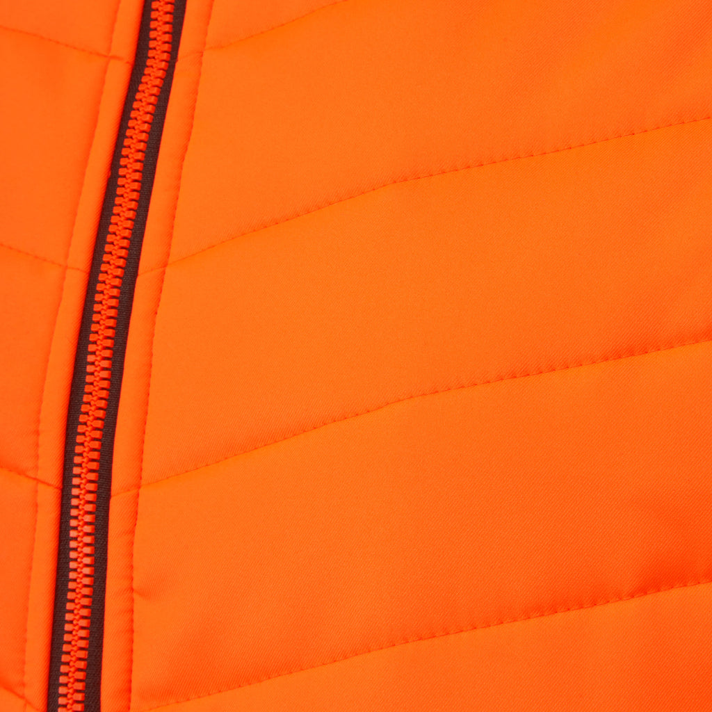 Pulsar Life Mens Rail Spec Hi Vis Orange Reversible Puffer Jacket LFE913