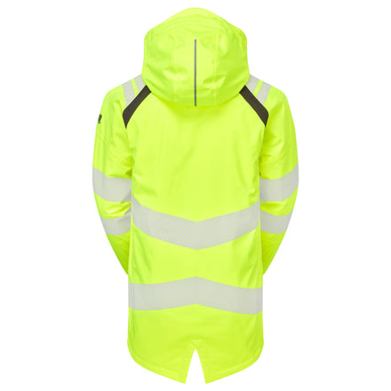 Pulsar Life Mens Hi Vis Yellow Waterproof Insulated Parka Jacket LFE918