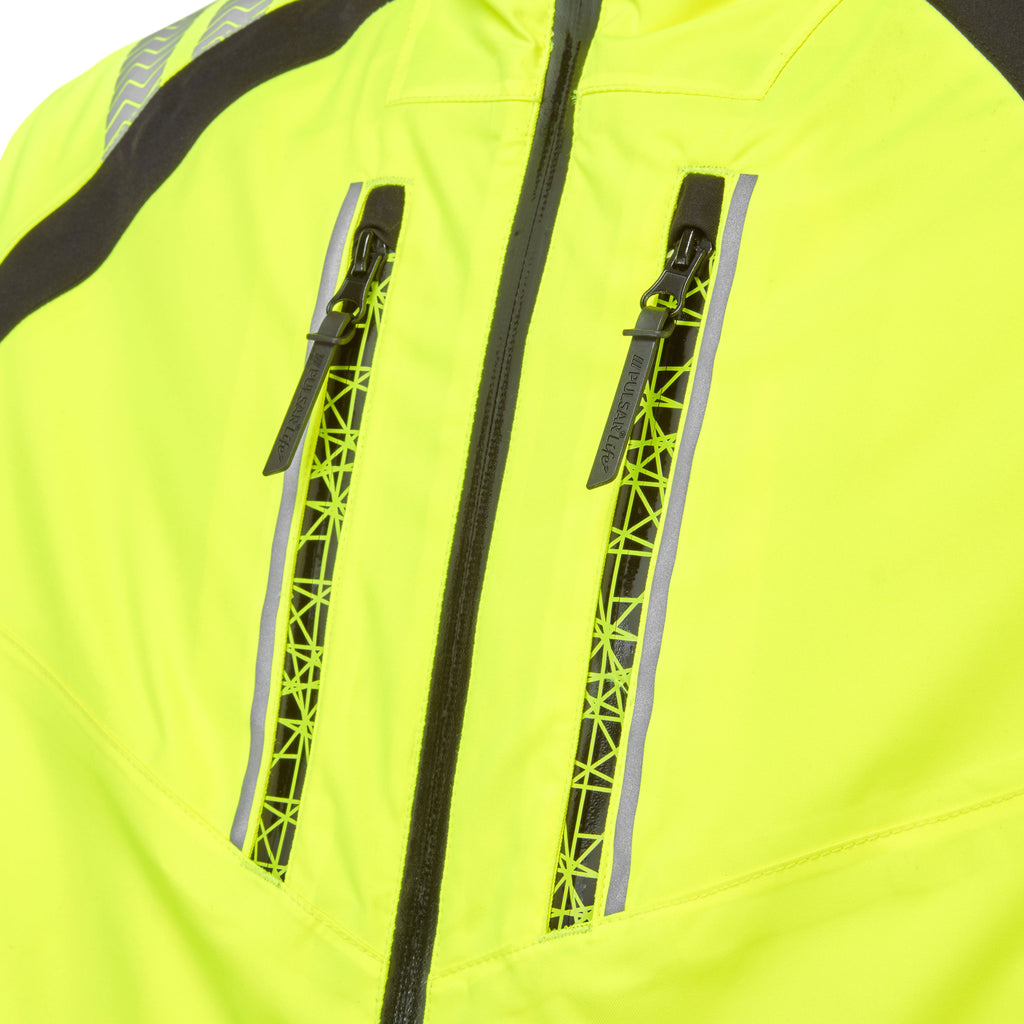 Pulsar Life Mens Hi Vis Yellow Waterproof Insulated Parka Jacket LFE918