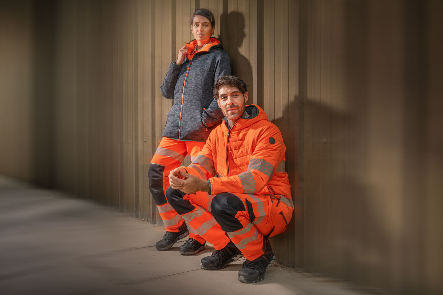 Pulsar Life Mens Hi Vis Orange Reversible Puffer Jacket – Start