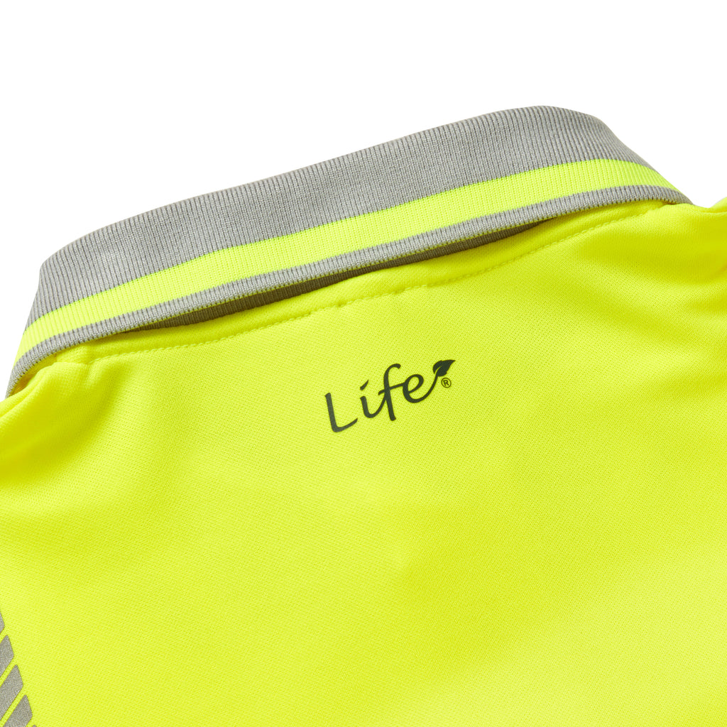 Pulsar Life Mens Hi Vis Yellow Short Sleeved Polo Shirt LFE923-NB