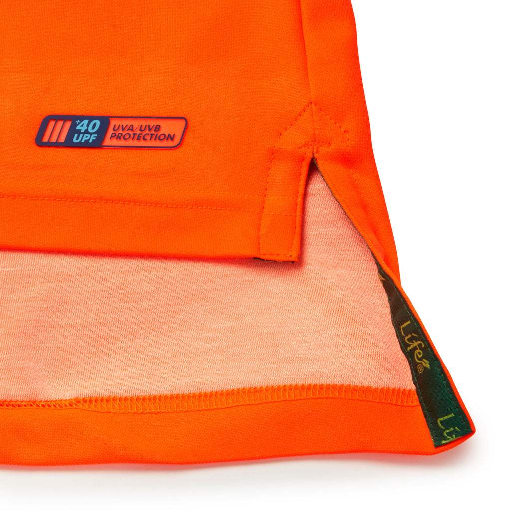 Pulsar Life Mens Rail Spec Hi Vis Orange Short Sleeved Polo Shirt LFE924-NB