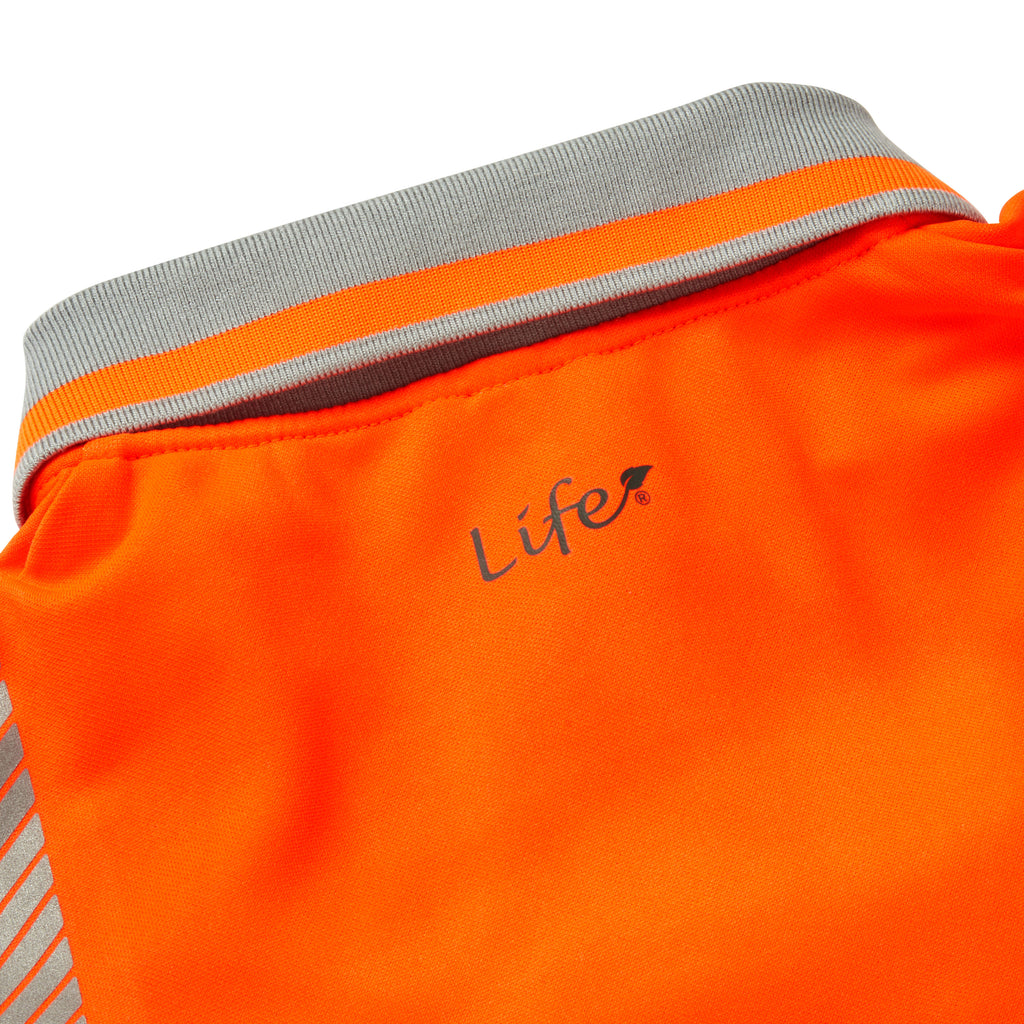 Pulsar Life Mens Rail Spec Hi Vis Orange Short Sleeved Polo Shirt LFE924-NB
