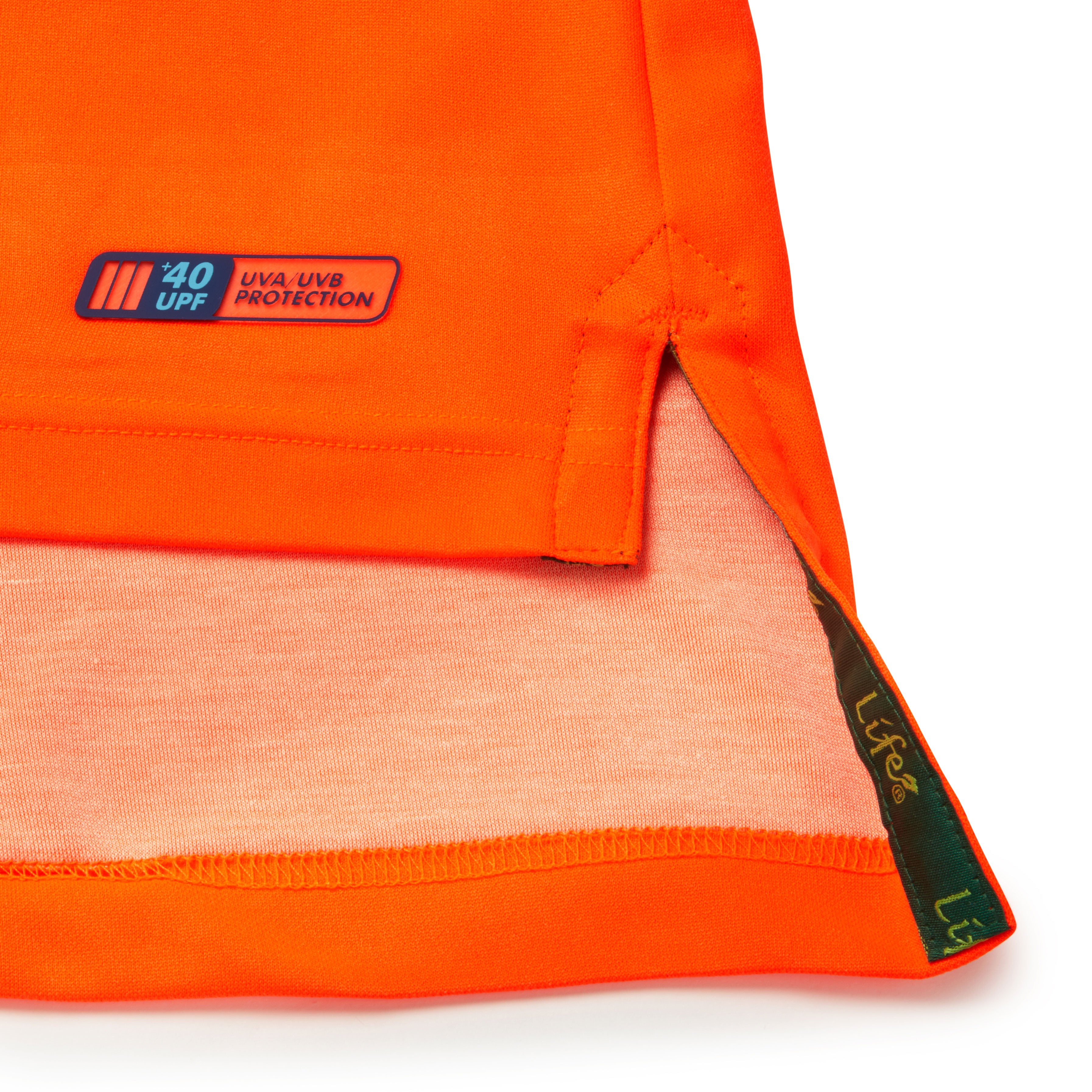 Pulsar Life Mens Hi Vis Orange Long Sleeved Polo Shirt LFE926-NB