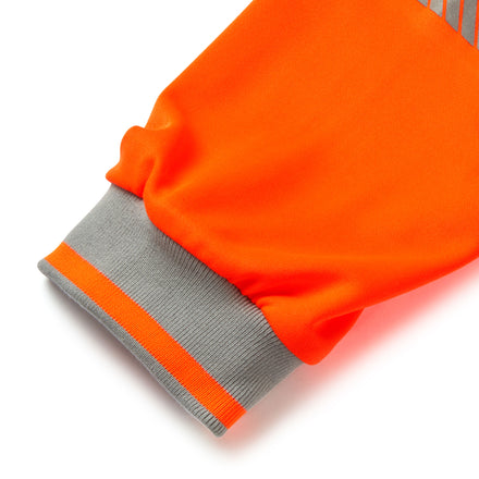 Pulsar Life Mens Rail Spec Hi Vis Orange Long Sleeved Polo Shirt LFE926-NB