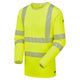 Pulsar Life Men's Hi-Vis Yellow T-Shirt Long-Sleeved LFE935