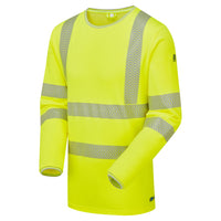 Pulsar Life Men's Hi-Vis Yellow T-Shirt Long-Sleeved LFE935