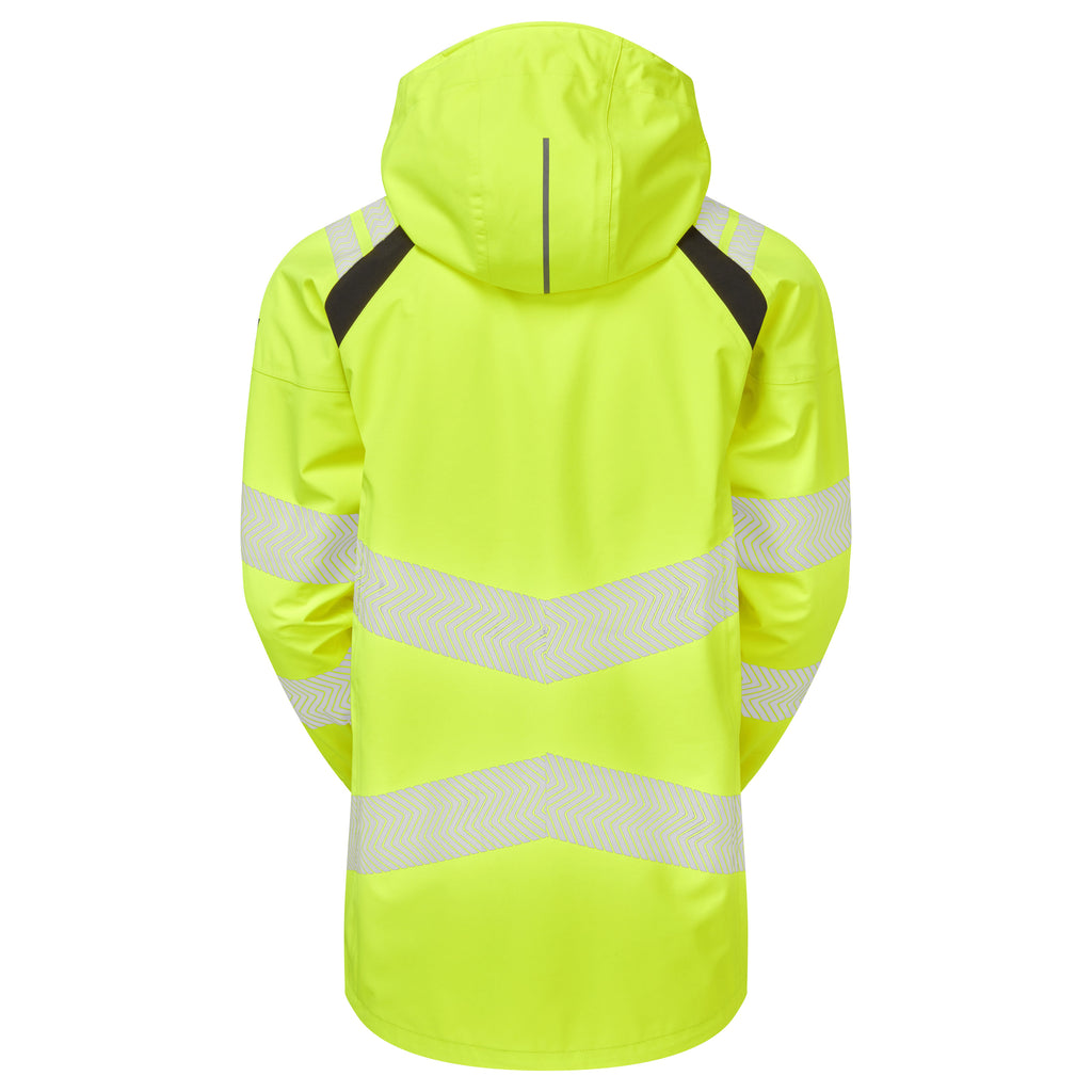 Pulsar Life Ladies Hi Vis Yellow Waterproof Shell Jacket LFE959