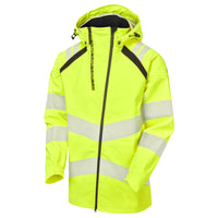 Pulsar Life Mens Hi Vis Yellow Waterproof Shell Jacket LFE909