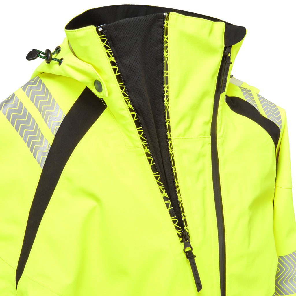 Pulsar Life Mens Hi Vis Yellow Waterproof Shell Jacket LFE909