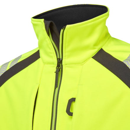 Pulsar Life Mens Hi Vis Yellow Softshell Jacket LLFE915