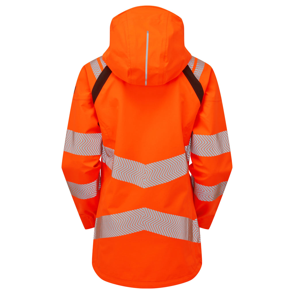 Pulsar Life Mens Rail Spec Hi Vis Orange Waterproof Shell Jacket LFE910