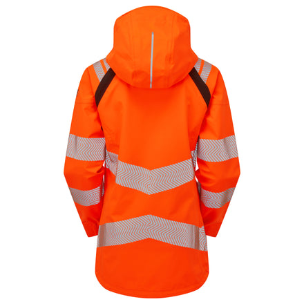 Pulsar Life Mens Rail Spec Hi Vis Orange Waterproof Shell Jacket LFE910