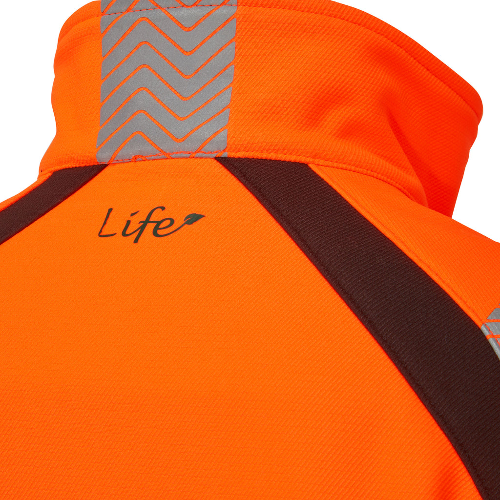 Pulsar Life Mens Rail Spec Hi Vis Orange Softshell Jacket LLFE916