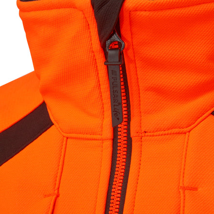 Pulsar Life Mens Rail Spec Hi Vis Orange Softshell Jacket LLFE916