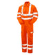 Pulsar Protect Hi Vis Combat Orange Rail Spec Coverall PR339