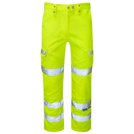 Pulsar Ladies Hi Vis Yellow Combat Trouser P346LDS