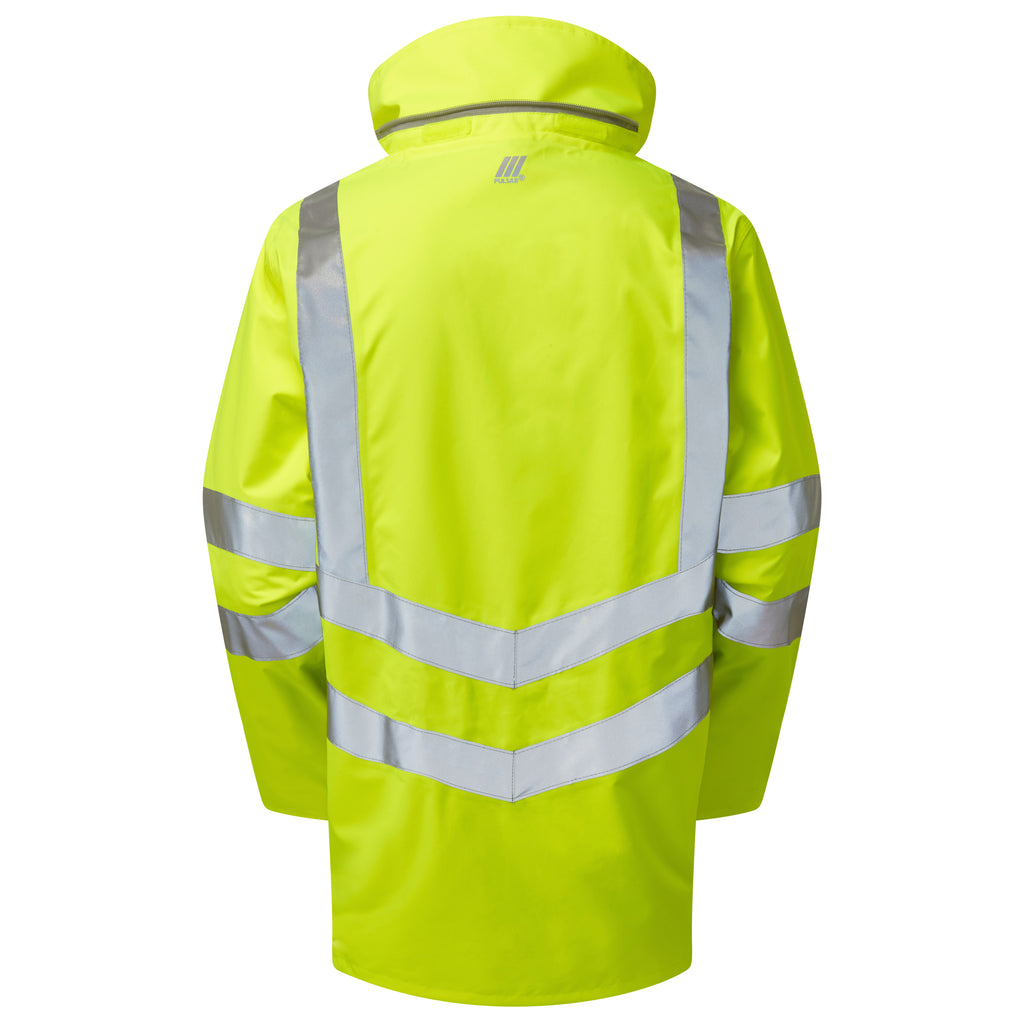 Pulsar Protect Hi Vis Yellow Mesh Lined Storm Coat P421