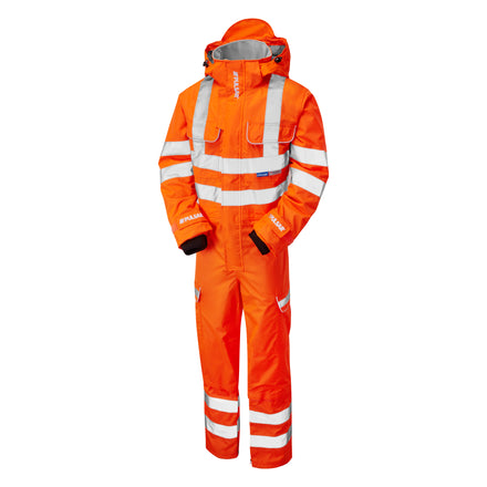 Pulsar Protect Hi Vis Orange Rail Spec Coverall PR505