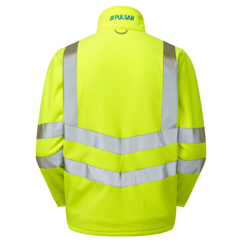 Pulsar Protect Hi Vis Yellow Interactive Fleece Jacket P507