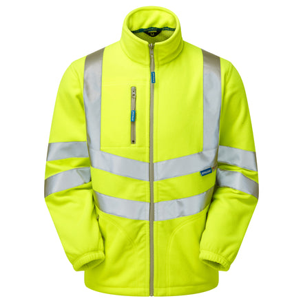 Pulsar Protect Hi Vis Yellow Interactive Fleece Jacket P507