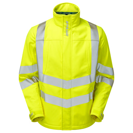 Pulsar Protect Mens Hi Vis Yellow Softshell Jacket P534