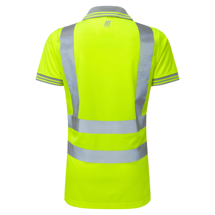 Pulsar Protect Ladies Hi Vis Yellow Polo Shirt P700