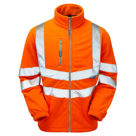 Pulsar Protect Hi Vis Orange Interactive Fleece Jacket PR508