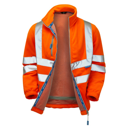 Pulsar Protect Hi Vis Orange Interactive Fleece Jacket PR508