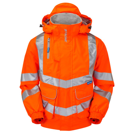 Pulsar Protect Rail Spec HI Vis Orange Bomber Jacket PR515