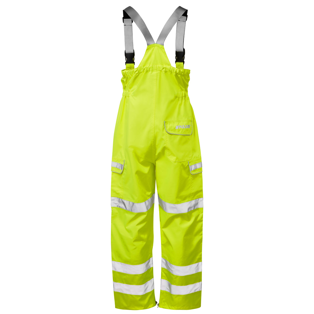 Pulsar Protect Hi Vis Yellow Waterproof Salopettes P521