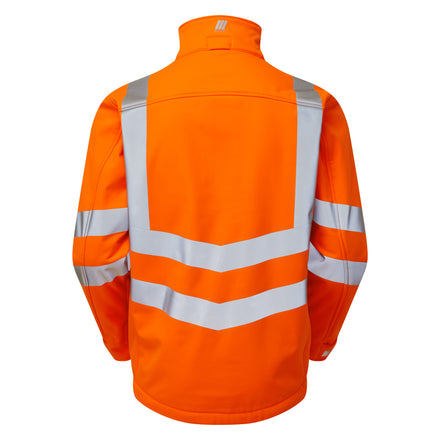 Pulsar Protect Mens Hi Vis Orange Interactive Softshell Jacket PR535