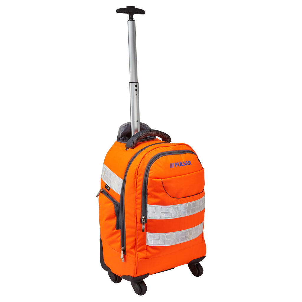 Pulsar Protect High Vis Orange Trolley Back Pack PR545