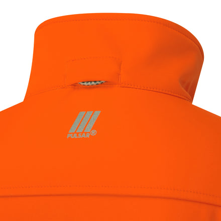 Pulsar Protect Ladies Rail Spec Hi Vis Orange Softshell Jacket PR707