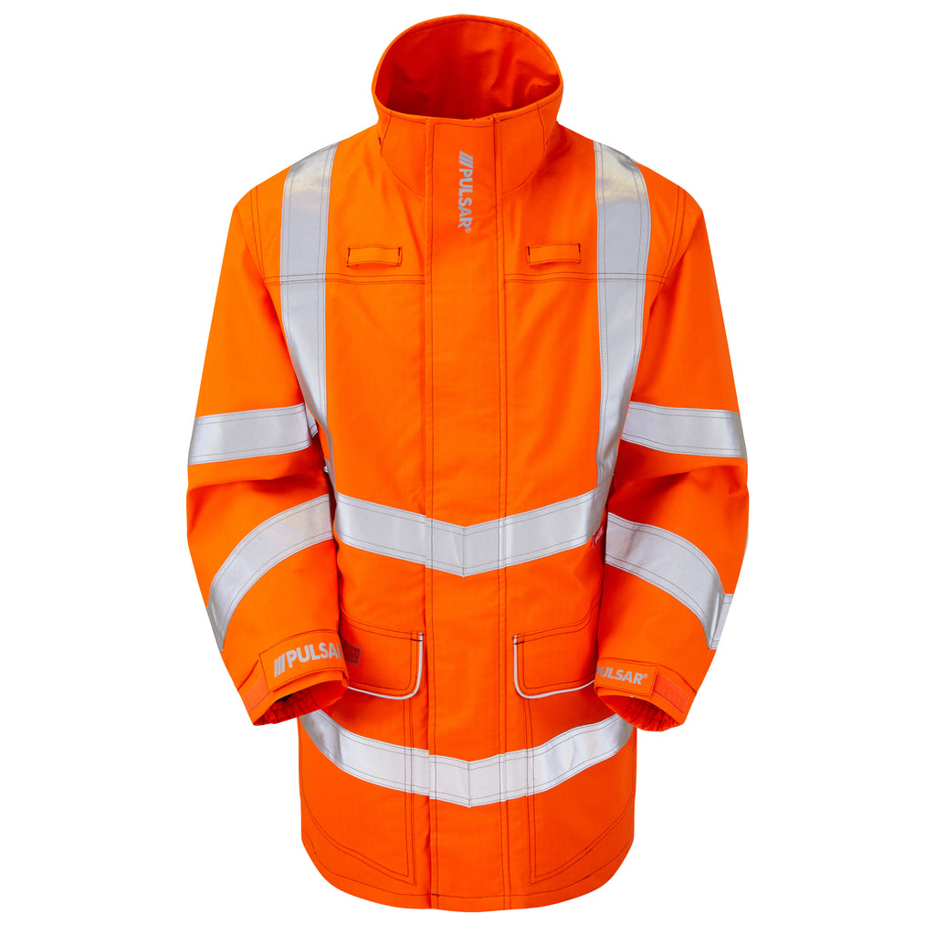 Pulsar Electric ARC Hi Vis Orange Storm Coat PRARC09