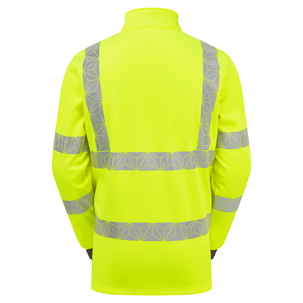 PULSAR React Hi-vis Yellow 1/4 Zip Sweater RCT804