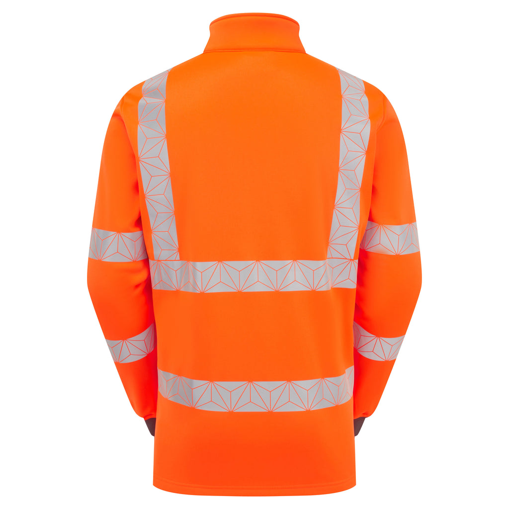 PULSAR React Hi-vis Orange 1/4 Zip Sweater RCT805