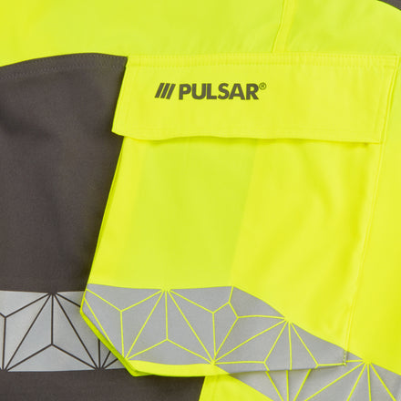 PULSAR React Hi-vis Yellow/Grey Combat Trousers RCT810