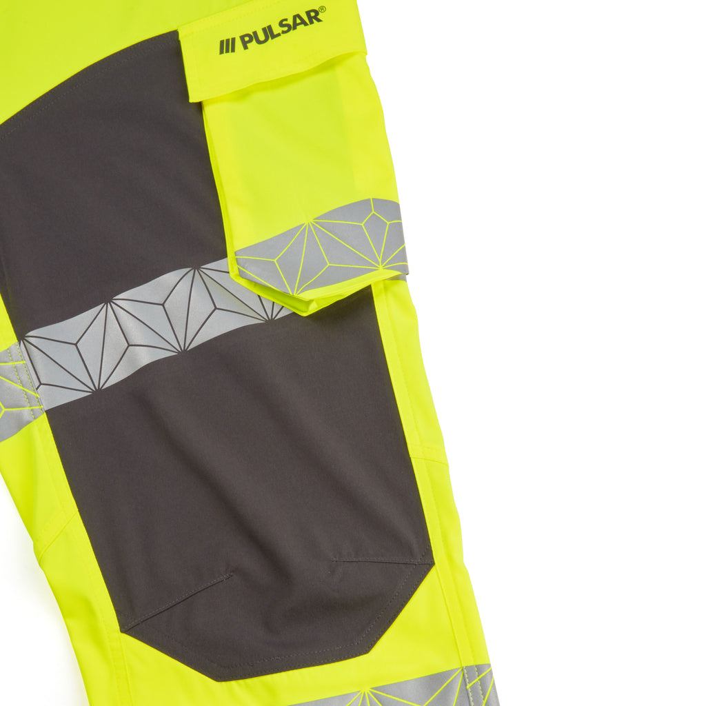 PULSAR React Hi-vis Yellow/Grey Combat Trousers RCT810