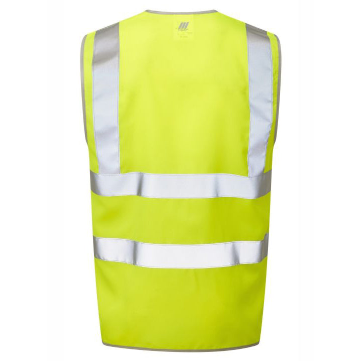 Pulsar Protect Hi-Vis Yellow Zip Up Vest P197