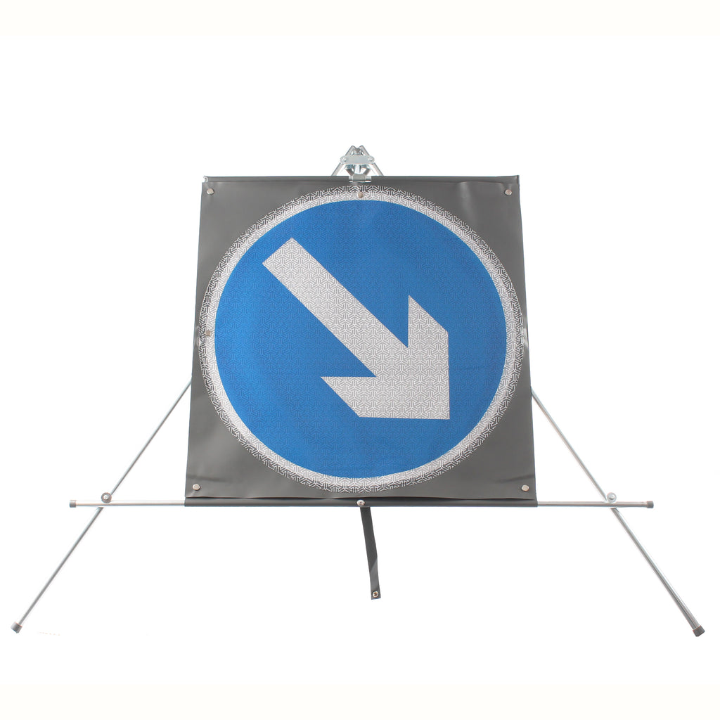Keep Left/Right Reversible Classic Roll Up Road Sign – Start Safety UK