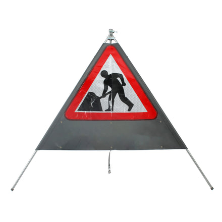 Men at Work Sign dia. 7001 - Classic Roll Up Sign / RA1 (600mm / Supplementary Compatible)