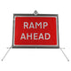 Ramp Ahead dia. 7010 - Roll Up Sign / RA1 | 1050x750mm