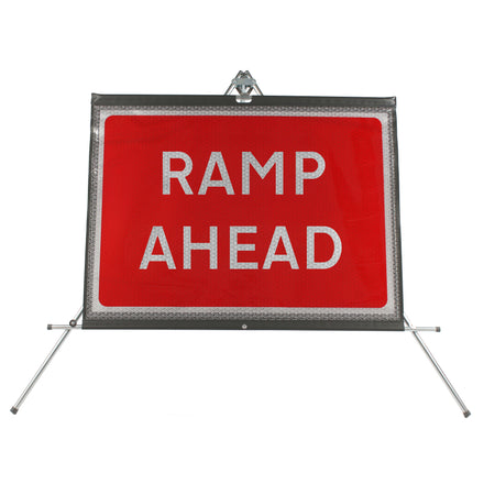 Ramp Ahead dia. 7010 - Roll Up Sign / RA1 | 1050x750mm