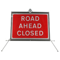 Road Ahead Closed dia. 7010.1 - Roll Up Sign / RA1 | 1050x750mm