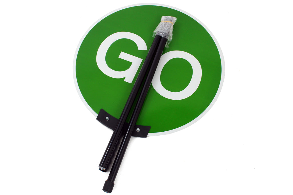 Collapsible Stop Go Lollipop Sign With 600mm Face & Carry Bag