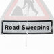 'Road Sweeping' Roll Up Road Sign Supplementary Plate Dia. 7001.1 / RA1