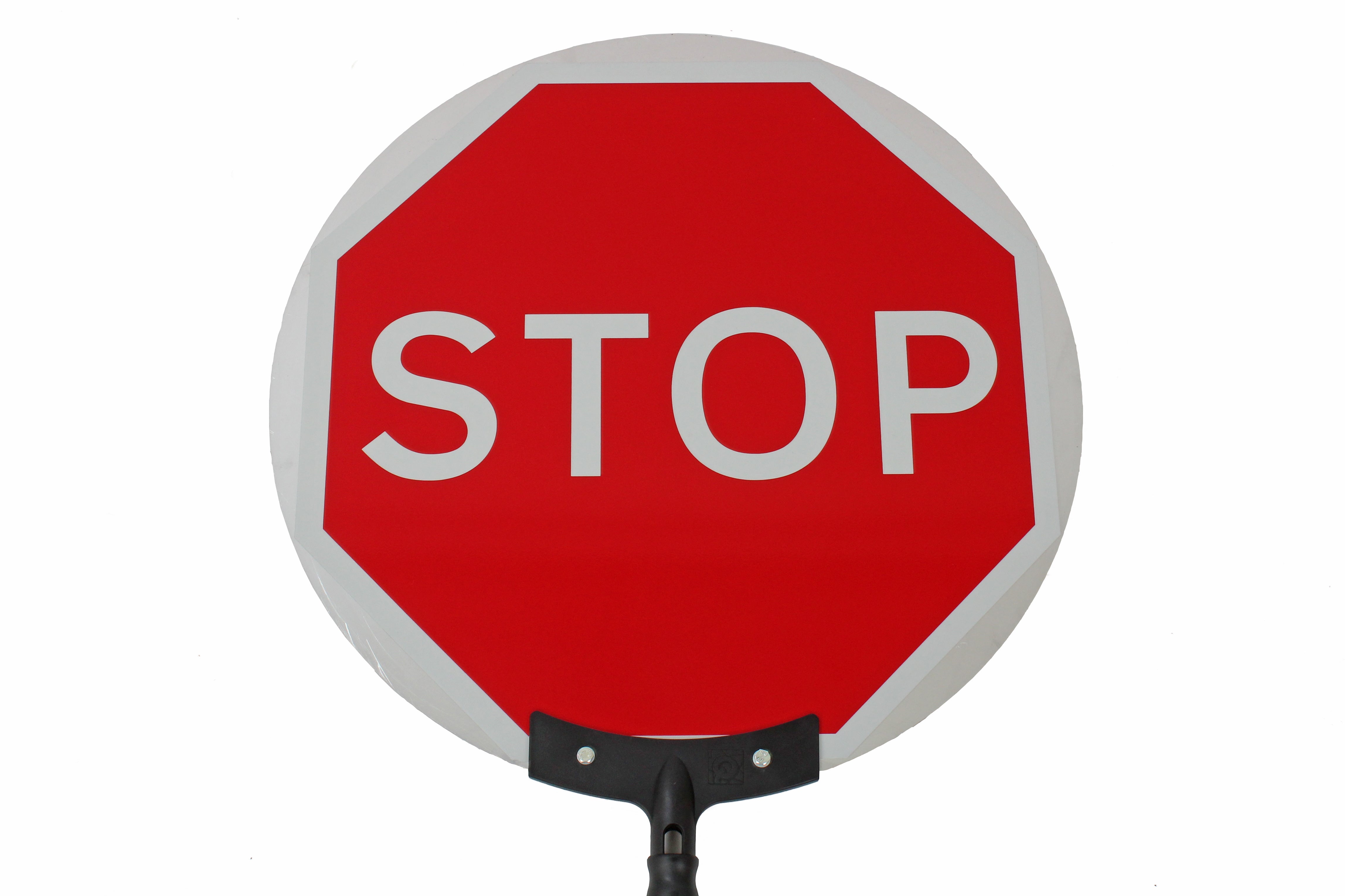 Collapsible Stop & Go Lollipop Sign | 600m Face & Carry Bag