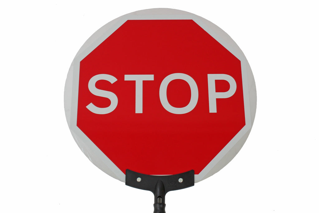 High Quality Collapsible Stop Go Sign Folding With Bag – Start Safety UK