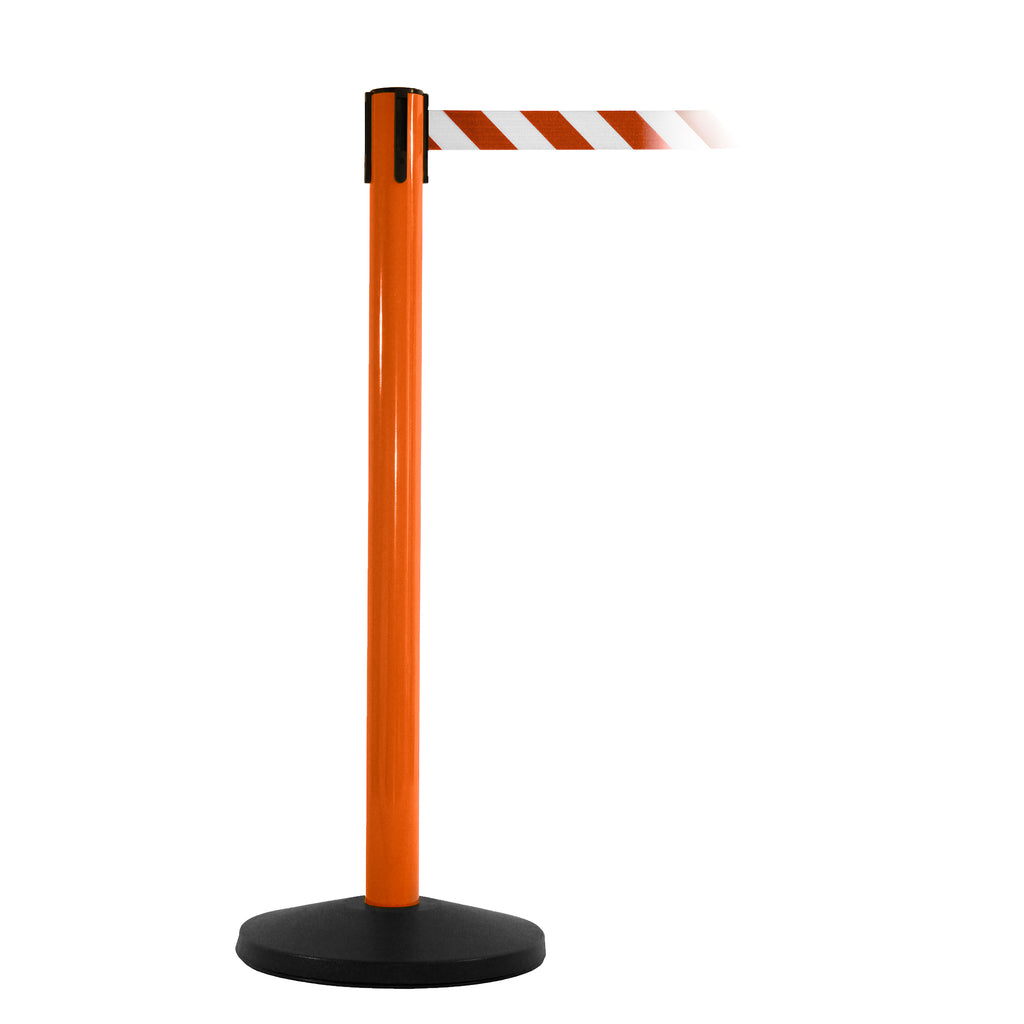 SafetyMaster 450 3.4m x 50mm Belt Barrier System (Orange / Red / White  Chevron)